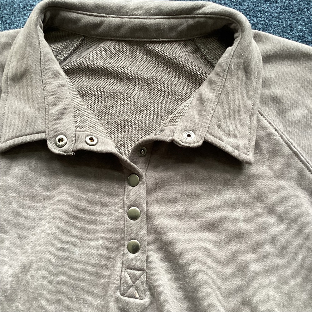 Gray Quarter-snap Pullover - XXL